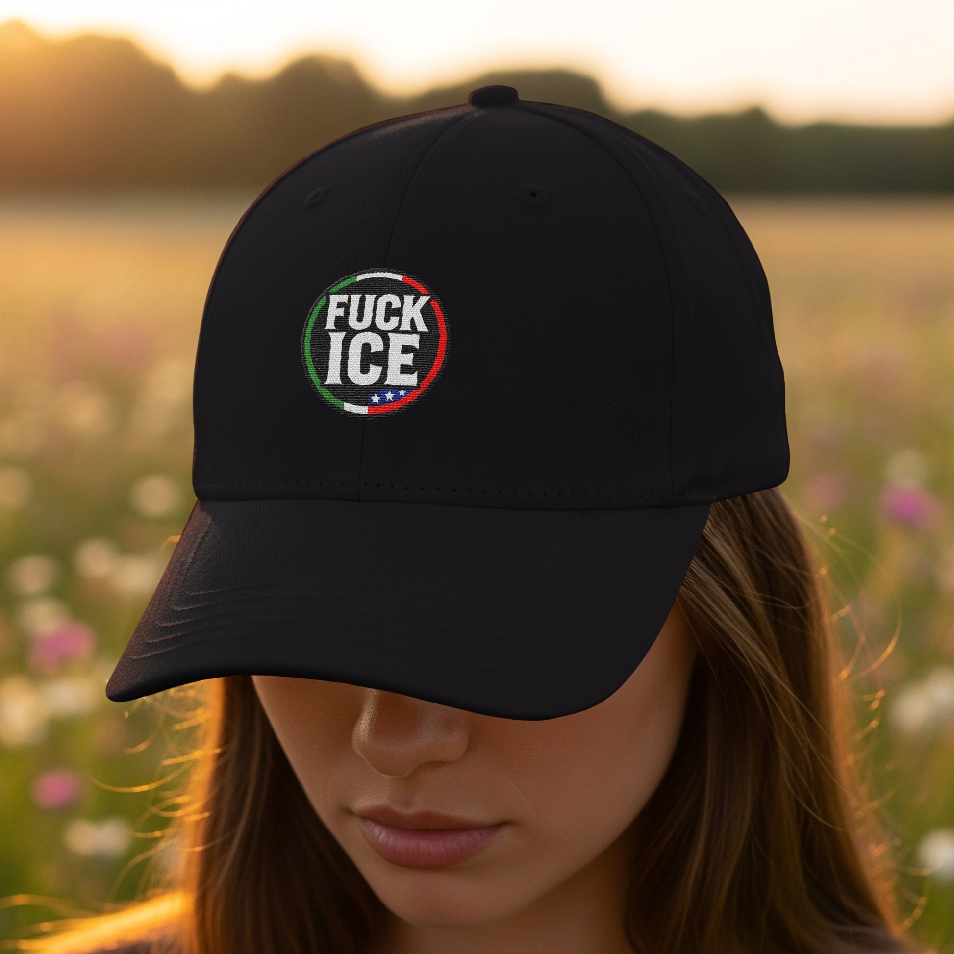 Fuck ICE Embroidered Black Hat product