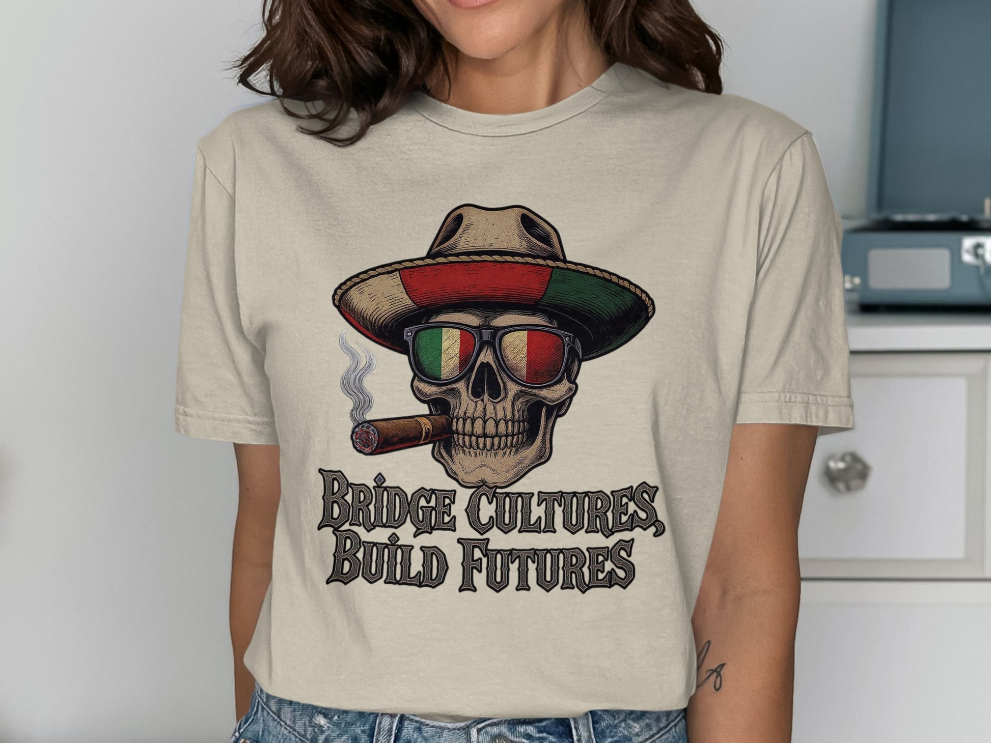 Bridge Cultures Build Futures Graphic T-Shirt product type