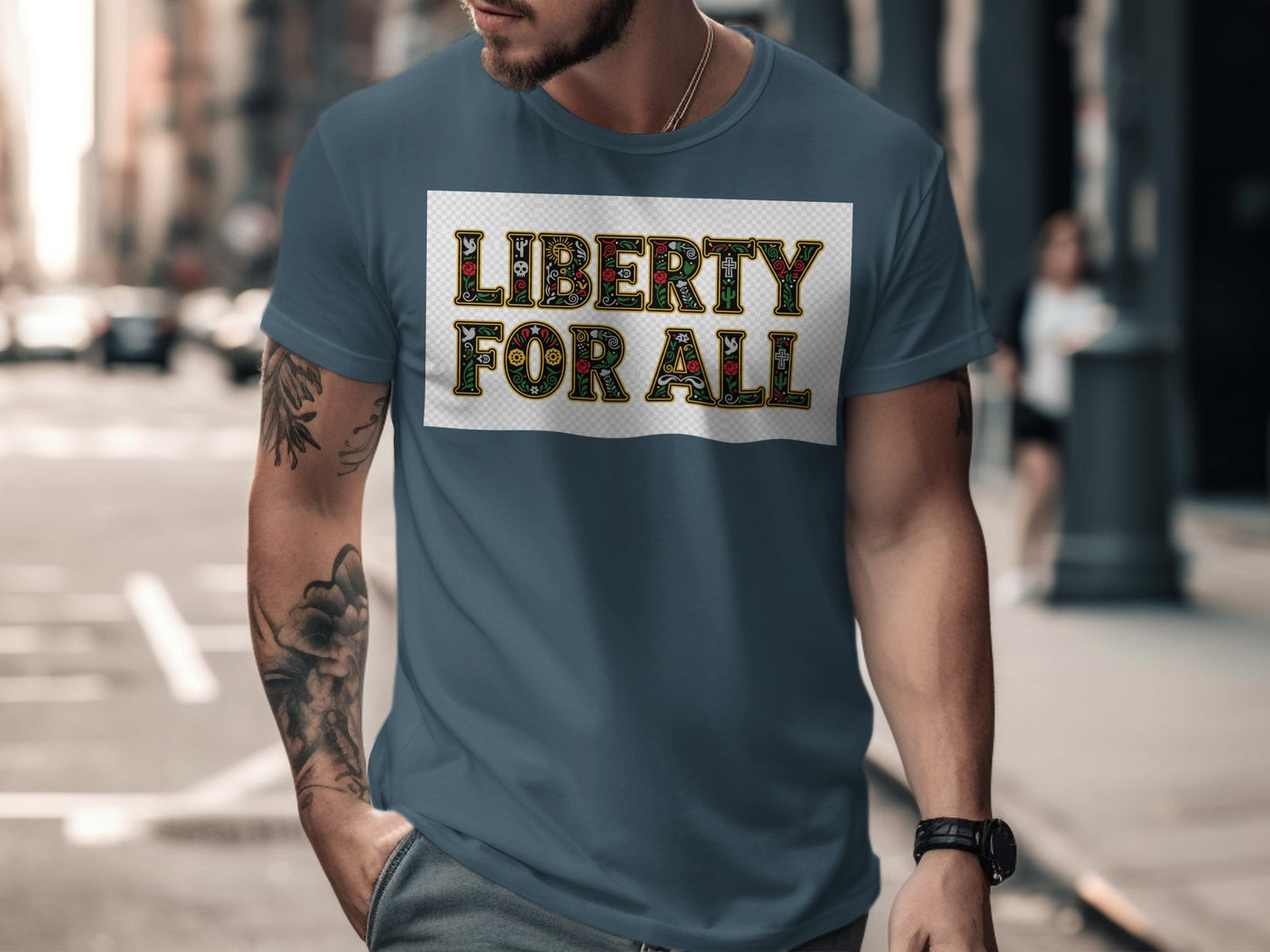 Liberty For All Graphic Tee Shirt Casual Wear