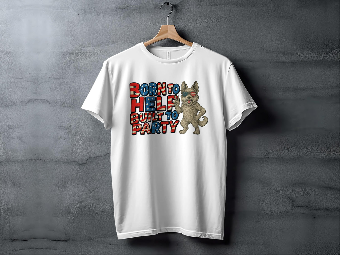 Born to Help Built to Party Graphic T-Shirt product