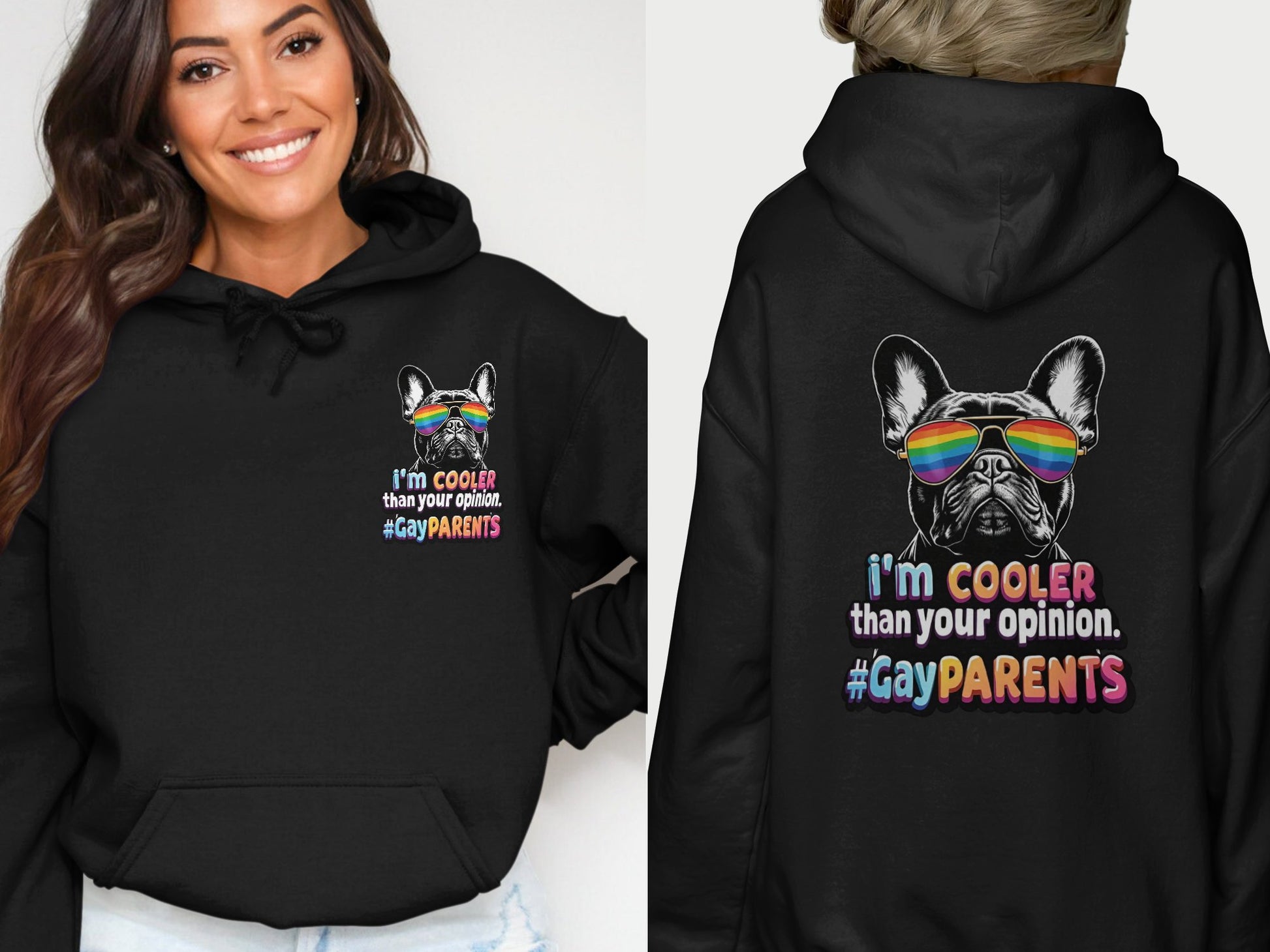 I'm Cooler Than Your Opinion #GayParents Hoodie product