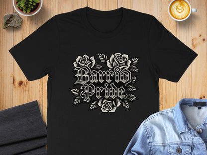 Barrio Pride Graphic T-shirt with Rose Design product