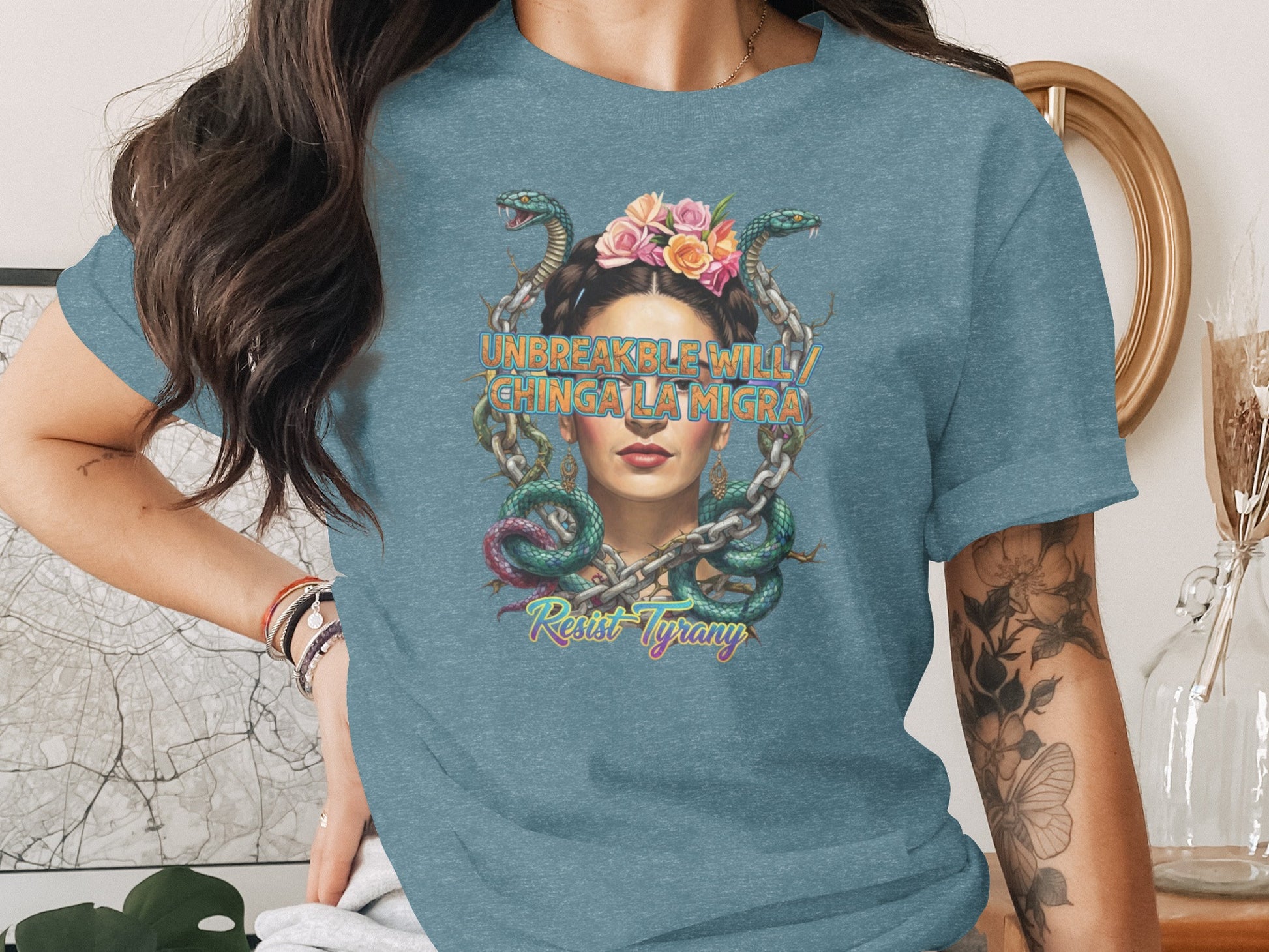 Unbreakable Will Chinga La Migra Resist Tyranny product type
