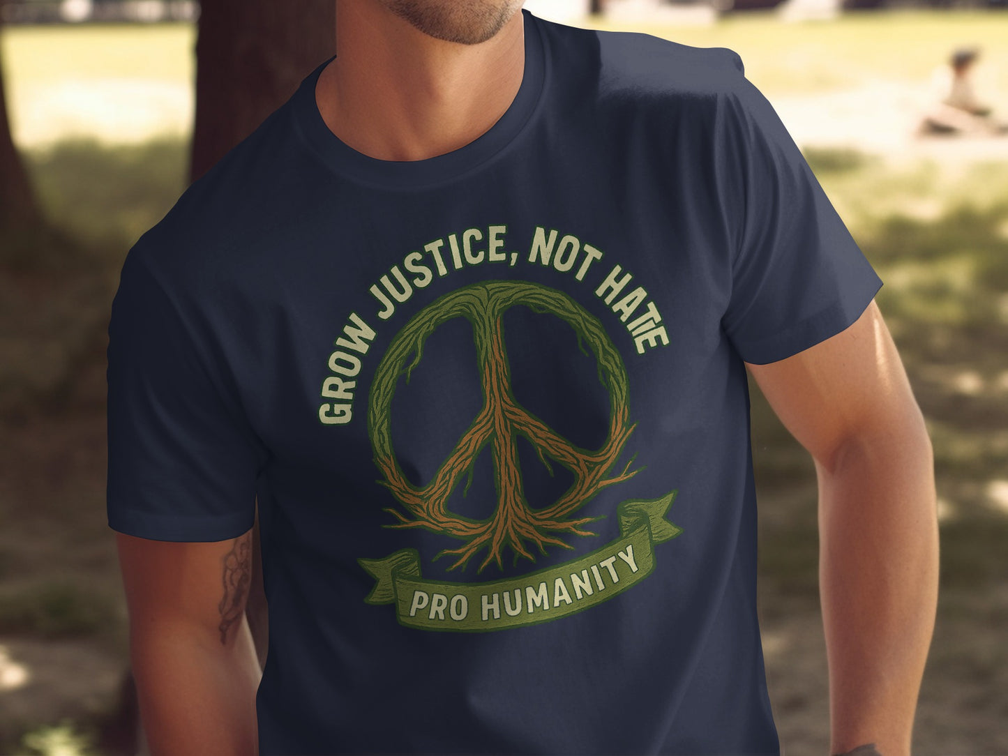 Grow Justice Not Hate Pro Humanity Graphic Shirt product