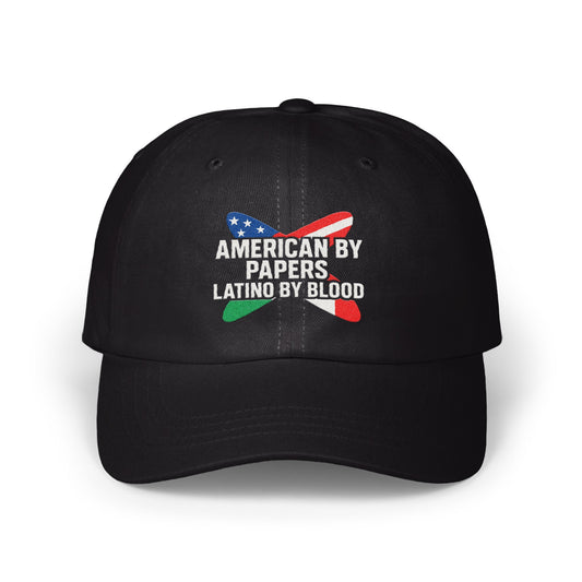 American By Papers Latino By Blood Hat product