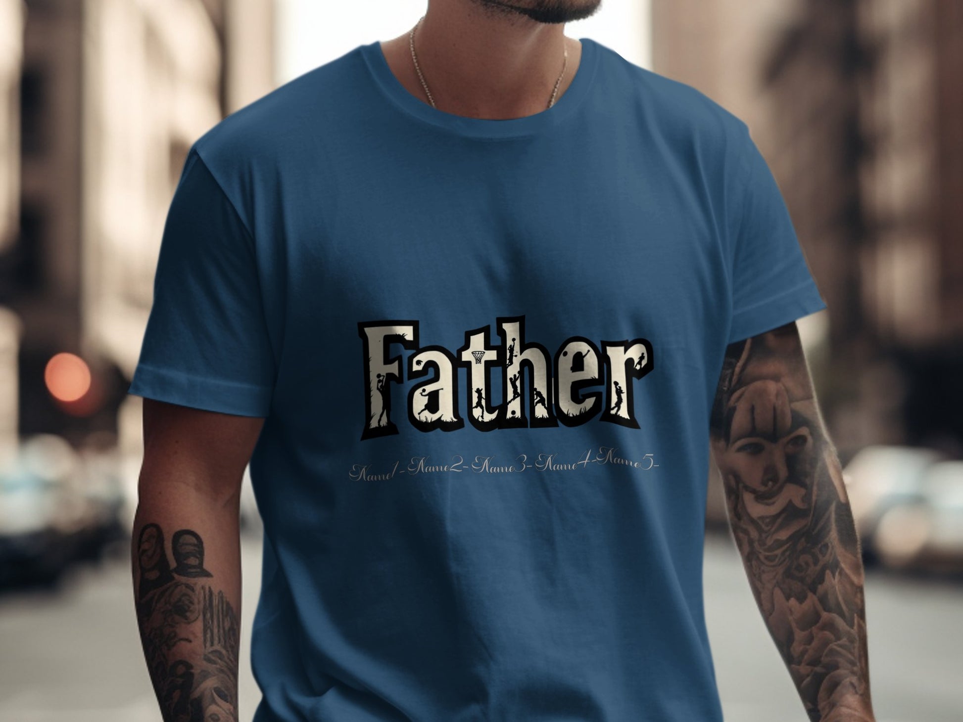Father Lettering Casual Streetwear T-Shirt product