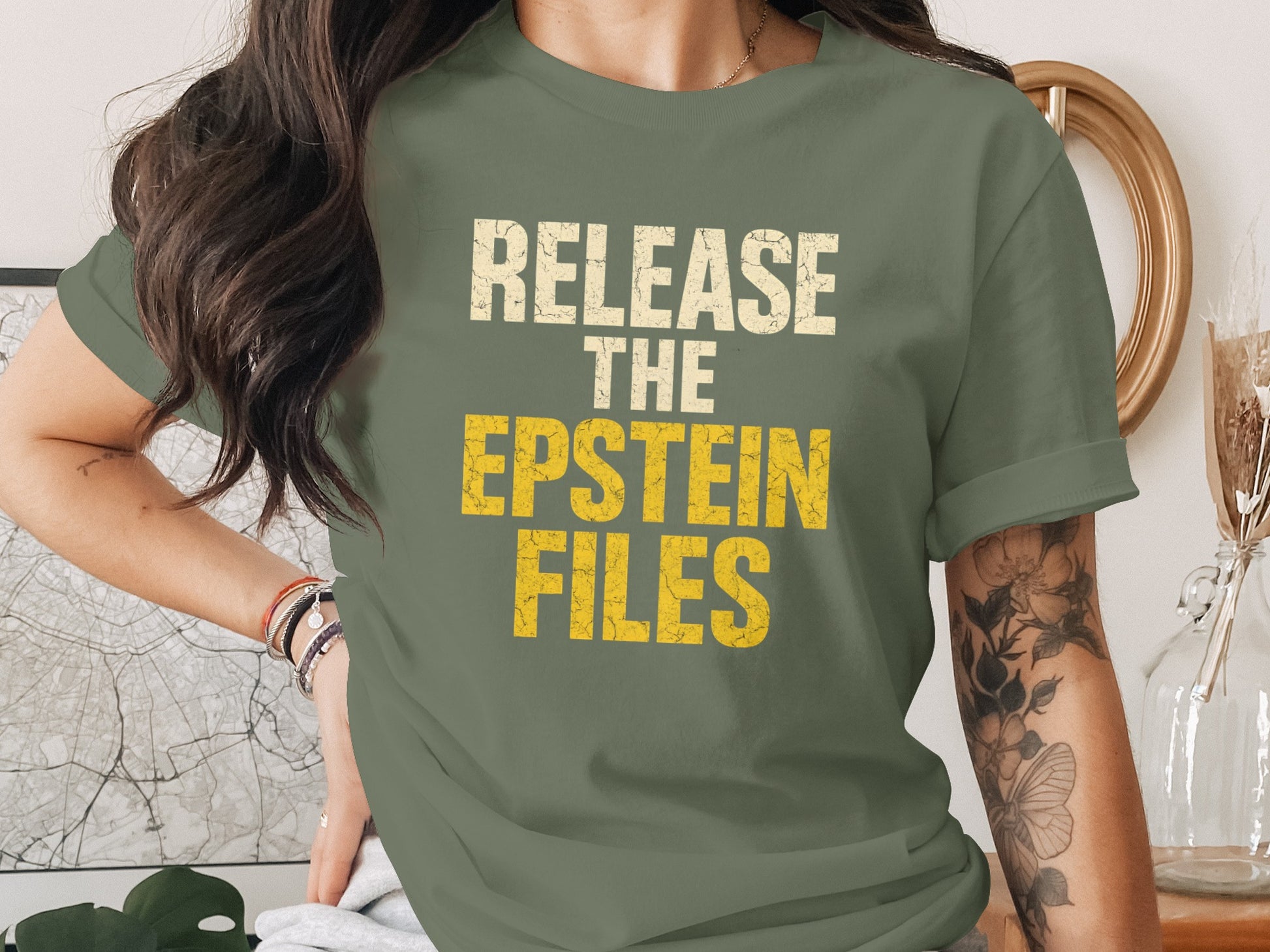 Release The Epstein Files Statement Tee product