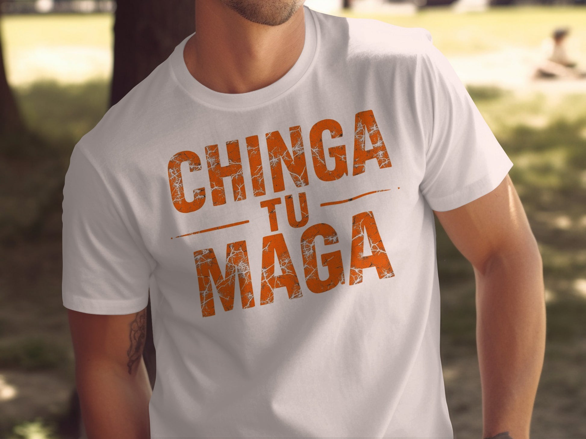 Chinga Tu Maga Graphic Statement T-Shirt