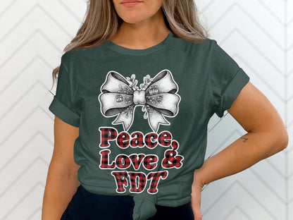 Peace Love & FDT Graphic Tee