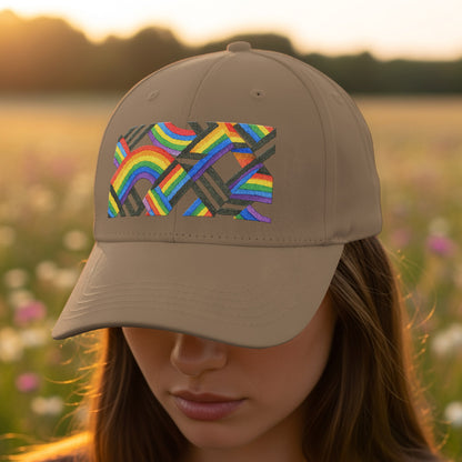 Colorful Rainbow Pattern Casual Baseball Cap product
