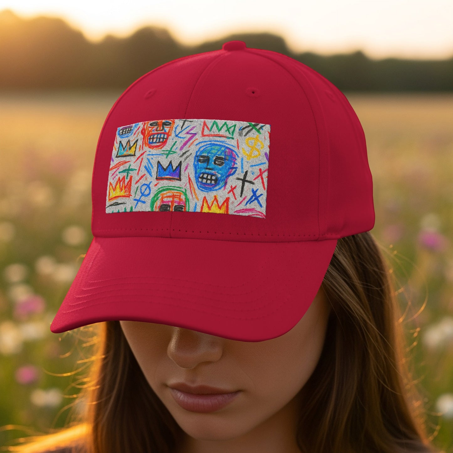 Colorful Artistic Design Red Hat product