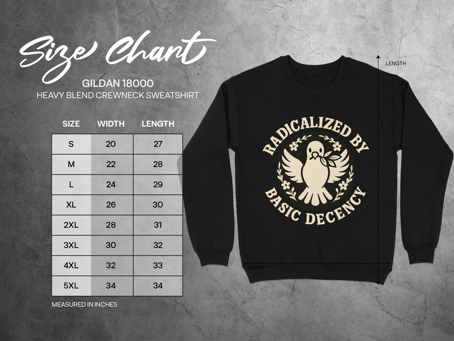 Radicalized By Basic Decency Crewneck Sweatshirt product