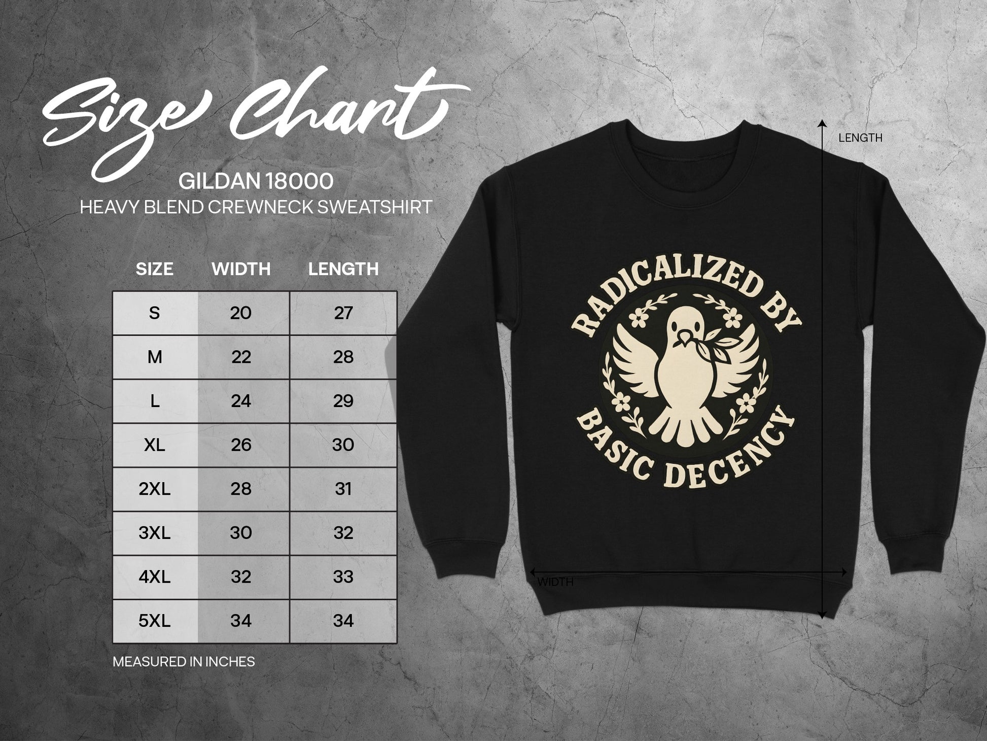 Radicalized By Basic Decency Crewneck Sweatshirt product