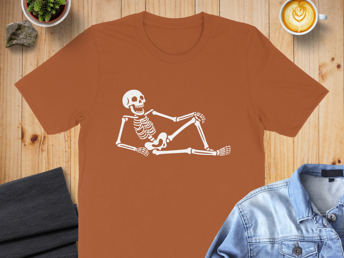 Relaxed Skeleton Print Casual Outfit Product Type