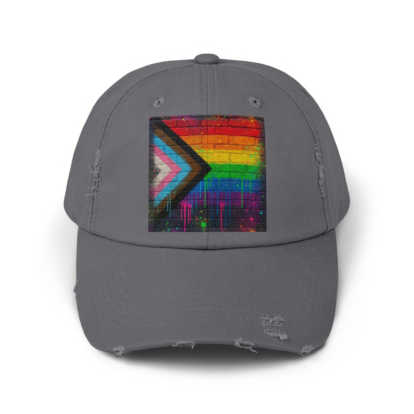 Colorful Dripping Progress Pride Flag Design Hat product