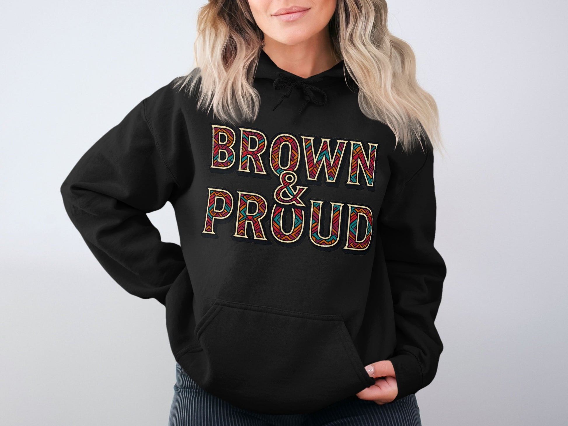 Brown and Proud Graphic Hoodie product