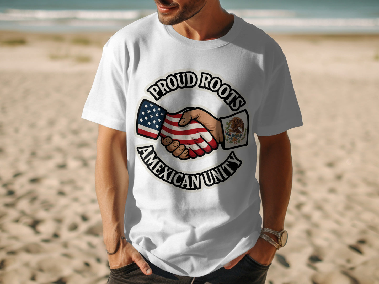 Proud Roots American Unity White T-Shirt product