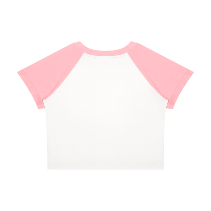 Antifa Funny Crop Tee Women’s Raglan Color Block Baby T-Shirt