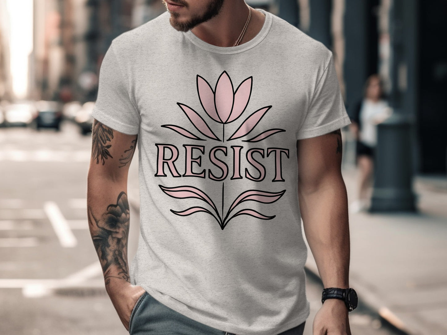Stylish Resist Graphic Tee Perfect for Daily Casual Use product type