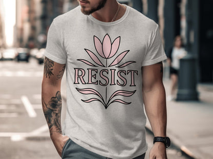 Stylish Resist Graphic Tee Perfect for Daily Casual Use product type