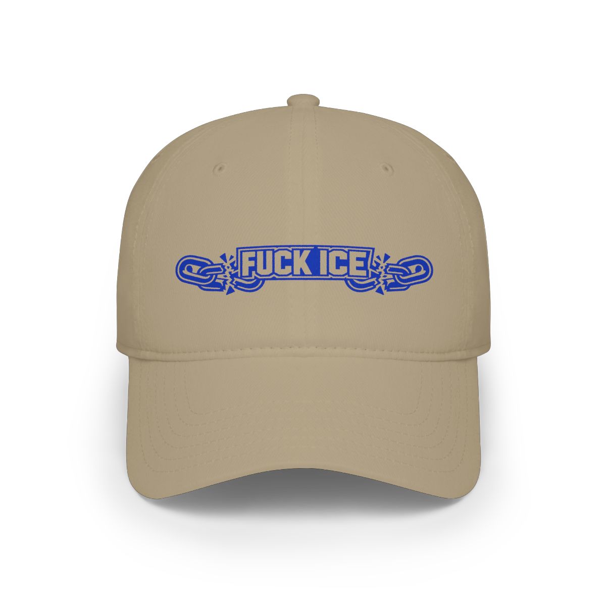 Fuck ICE Statement Cap with Breaking Chains Design