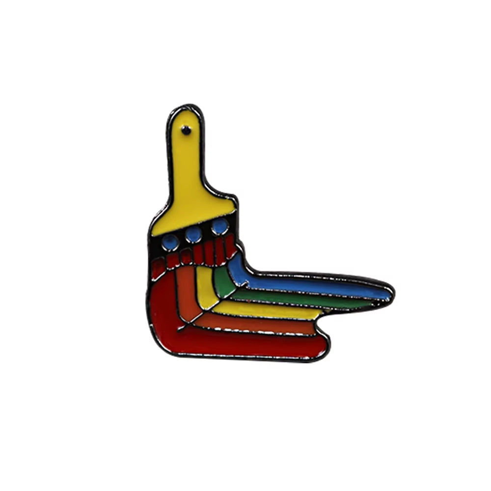 Celebrate Love with Our Custom Rainbow Enamel Pins - Stylish LGBT Brooches Featuring Heart and Gesture Designs for Bags, Shirts, and Lapels - Perfect Unique Jewelry Gifts