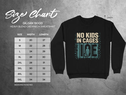 No Kids In Cages Heavy Blend Crewneck Sweatshirt product