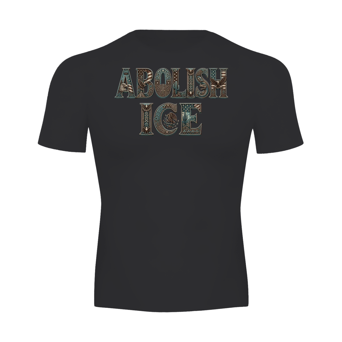 Abolish Ice & FDT Subtle Quality Performance Short Sleeve T-Shirt