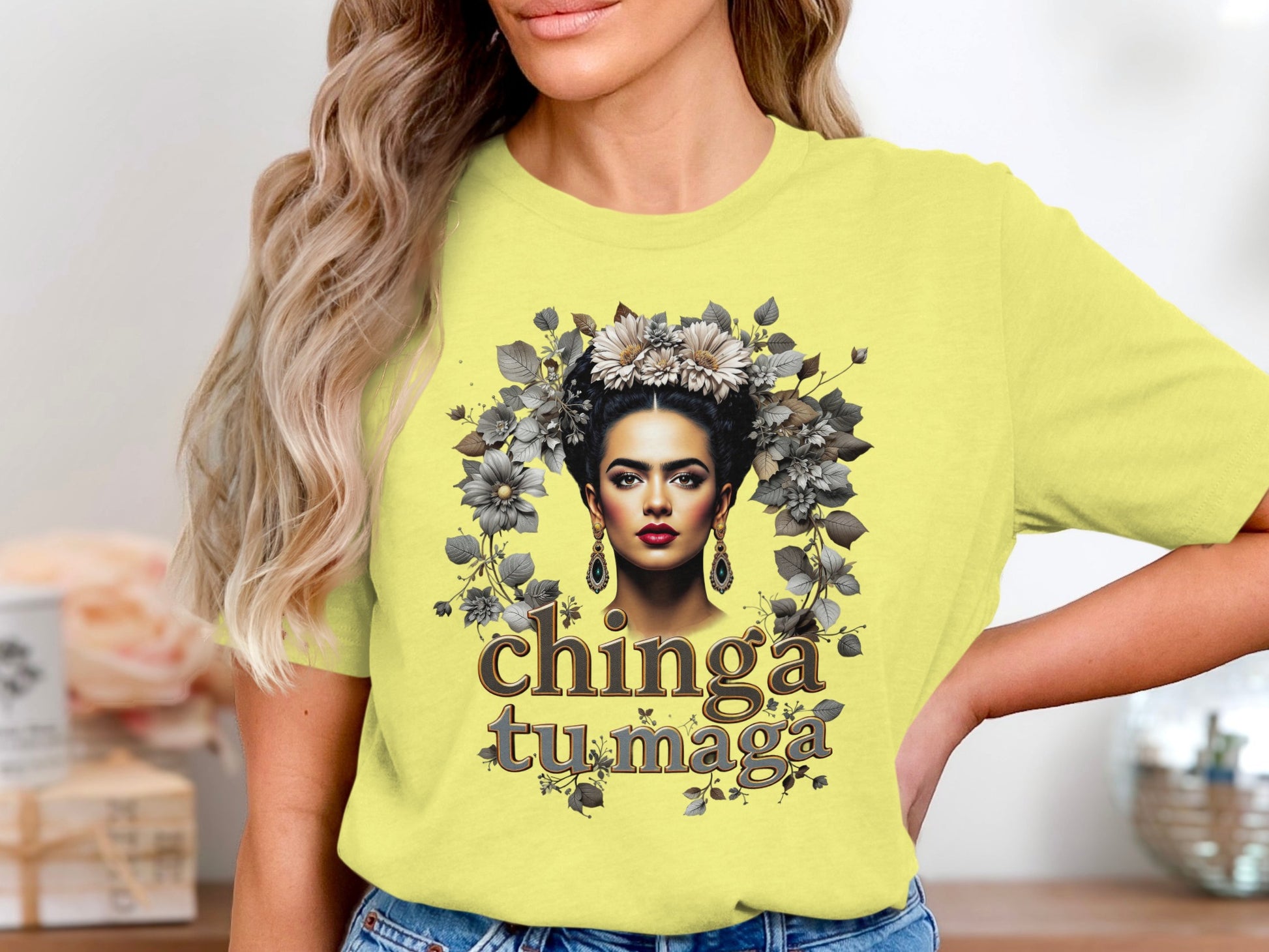 Chingá Tu Magá Artistic Woman Graphic Design Shirt