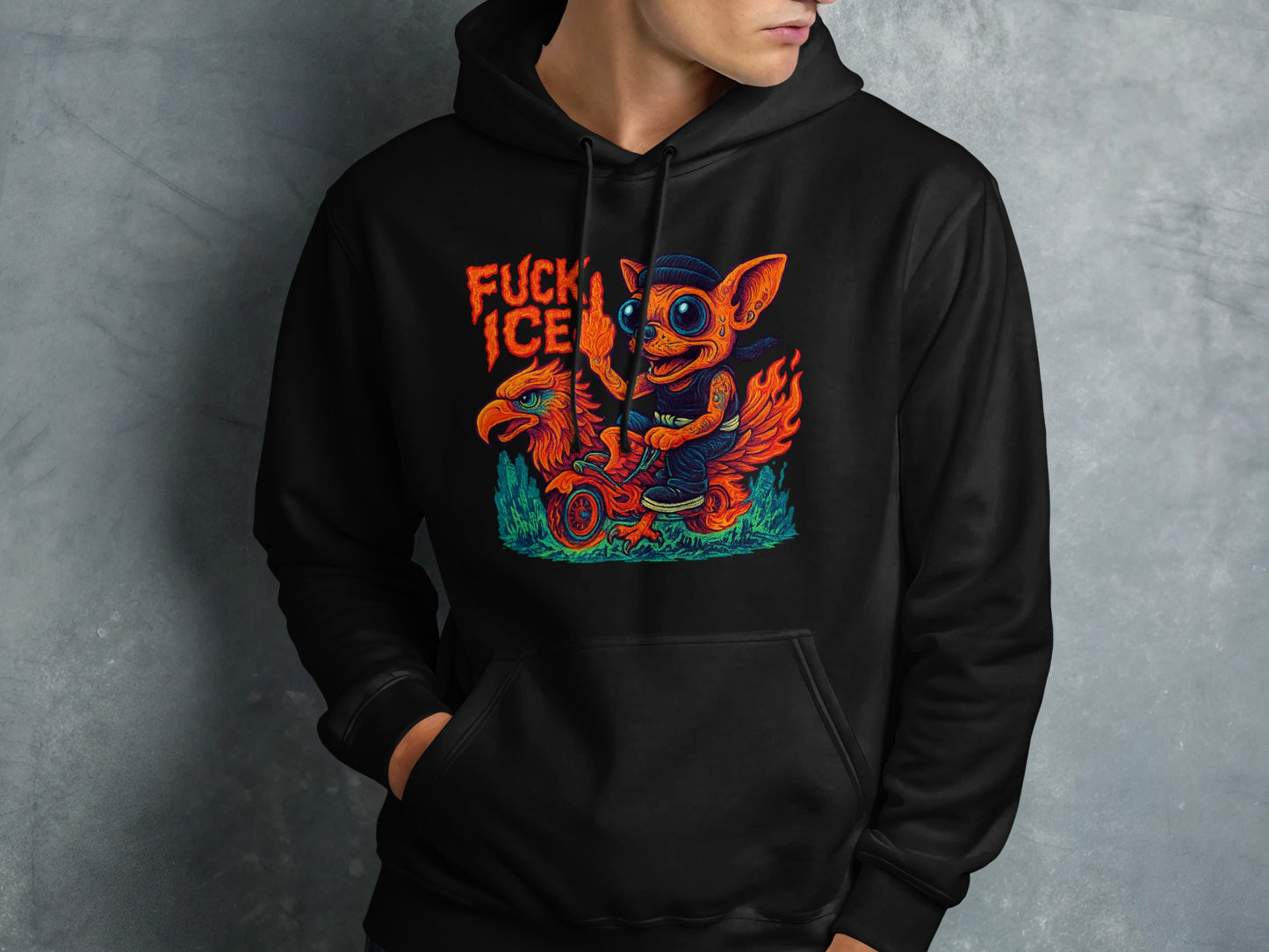Vibrant Graphic Design Hoodie with Unique Art product