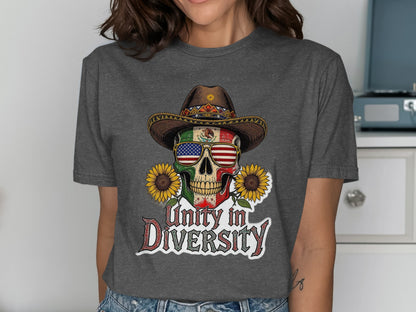 Unity in Diversity Skull Graphic T-Shirt product