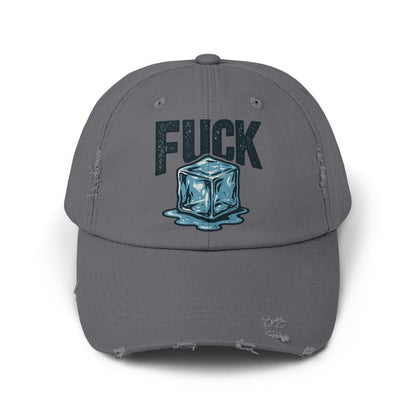 Graphic Design Over Ice Distressed Baseball Cap product type