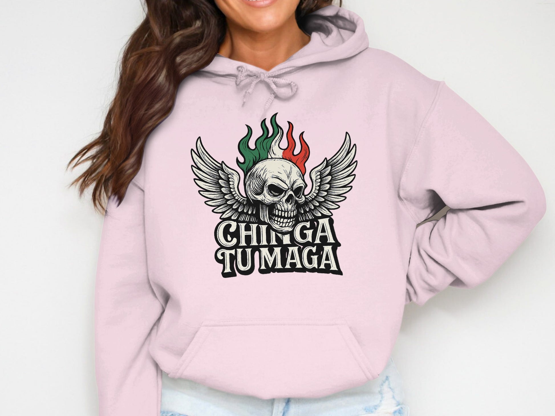 Mexican Skull Design Chingate Hoodie Stylish Product