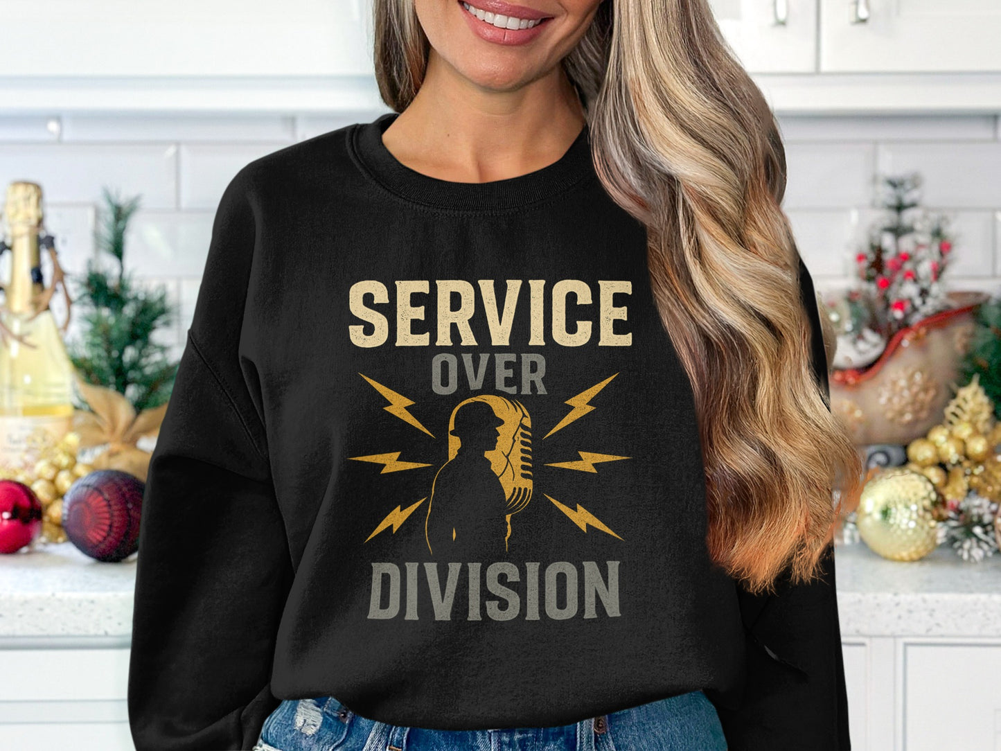 Service Over Division Graphic Sweatshirt product
