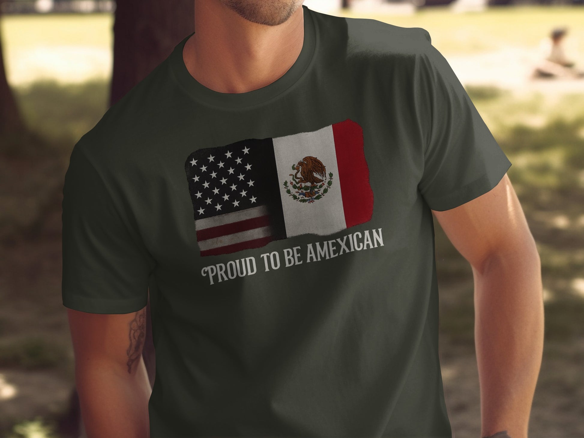 Proud To Be Amexican Flag Graphic T-Shirt Product