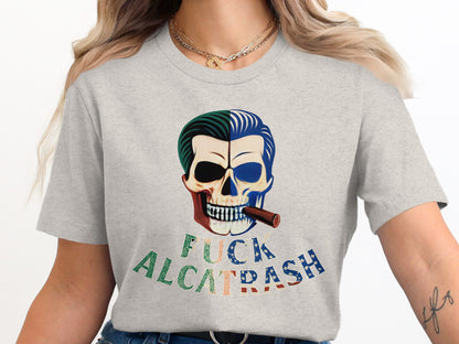 Two Faced Skull Design Statement T-Shirt product type