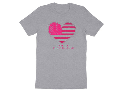 Love is in the Culture Heart Graphic T-shirt