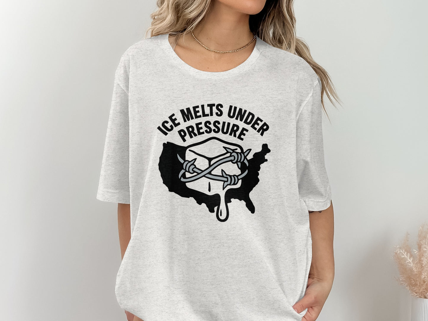 Ice Melts Under Pressure Statement Shirt product