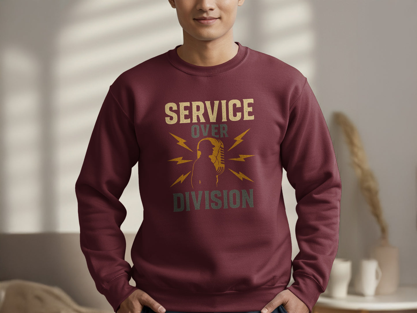 Service Over Division Graphic Sweatshirt product