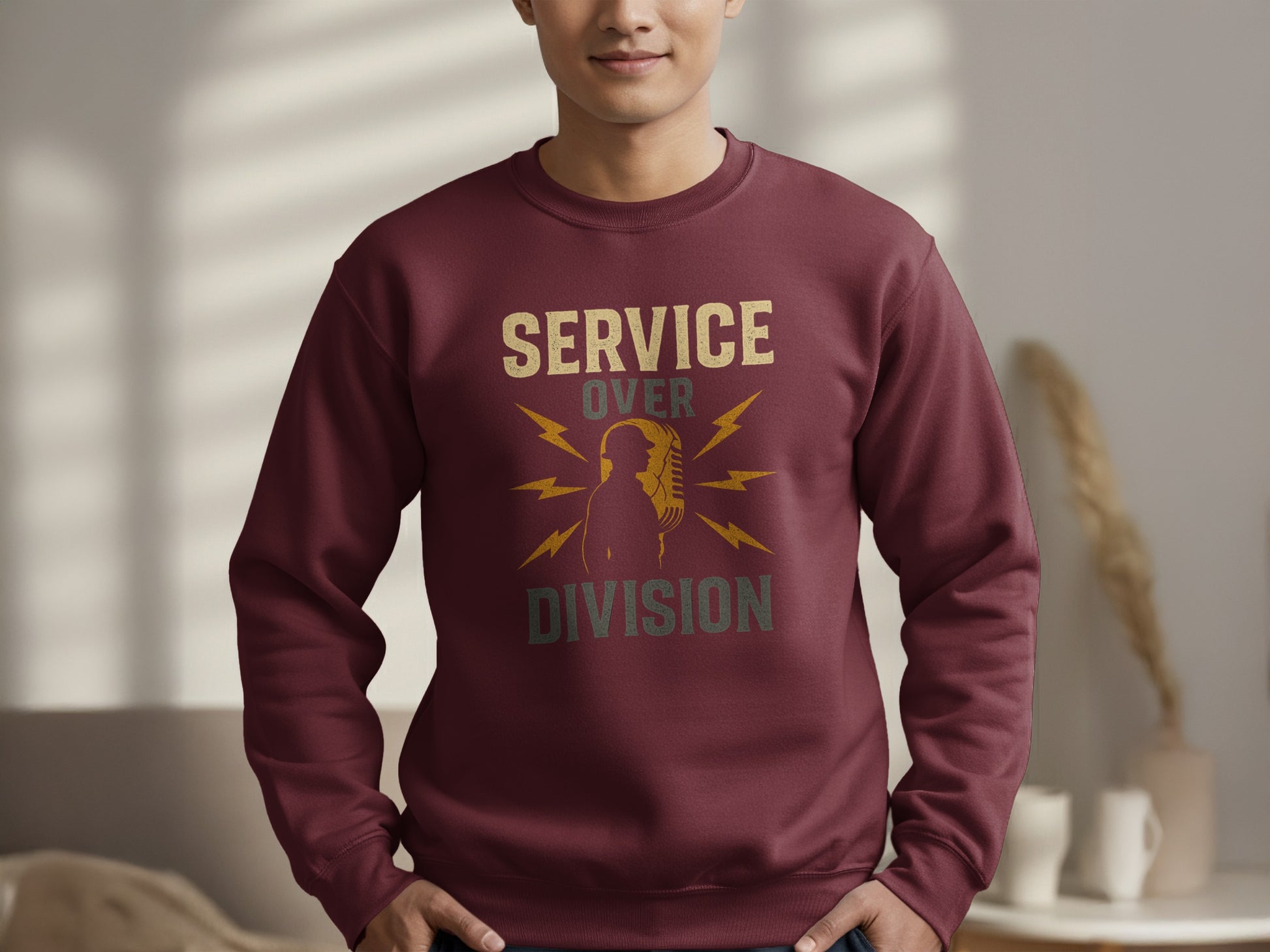 Service Over Division Graphic Sweatshirt product