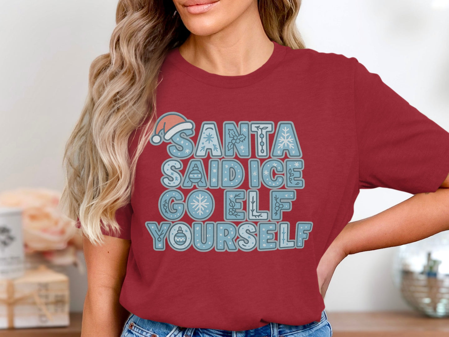 Santa Said Go Elf Yourself Graphic T-Shirt