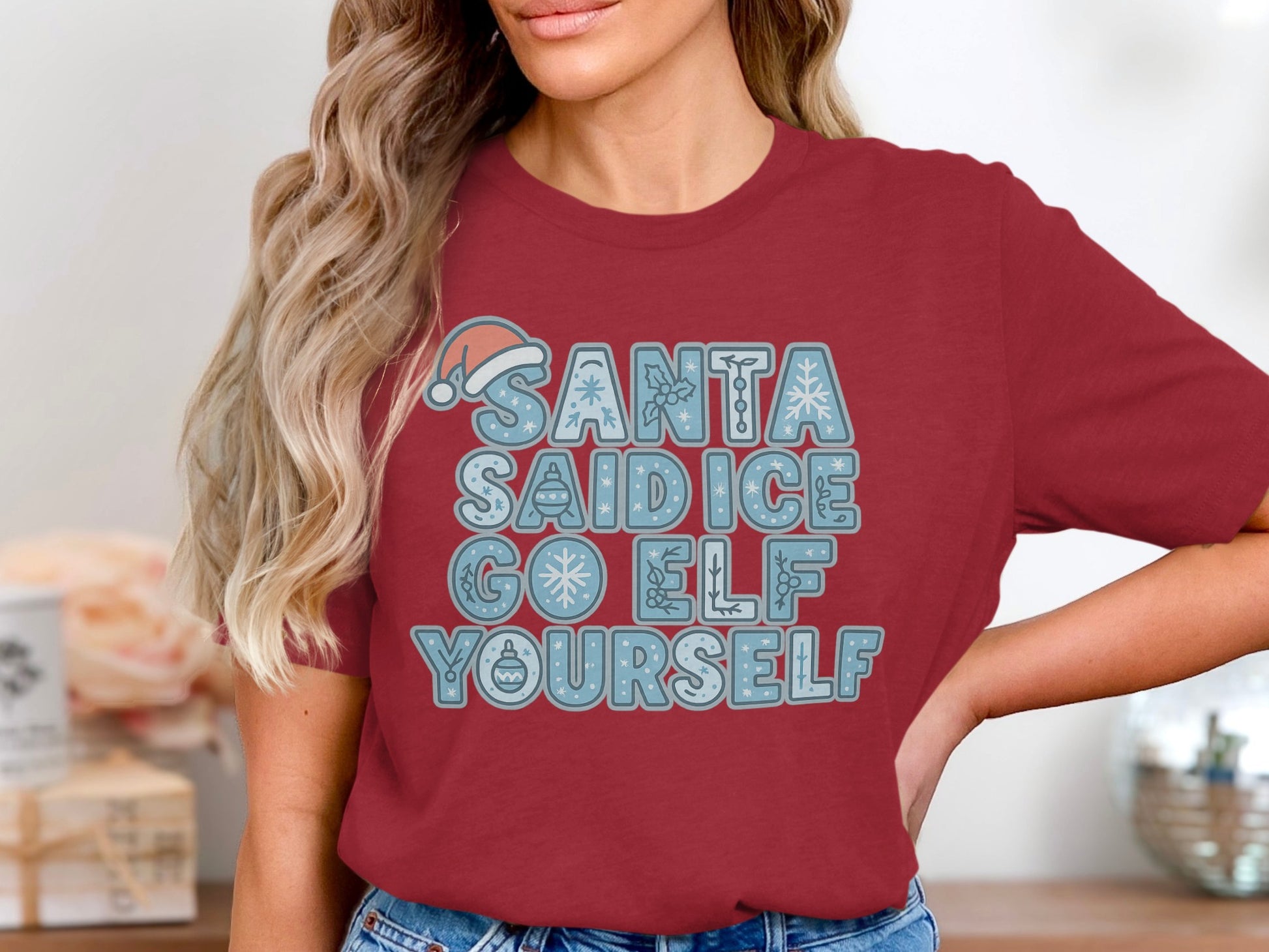 Santa Said Go Elf Yourself Graphic T-Shirt