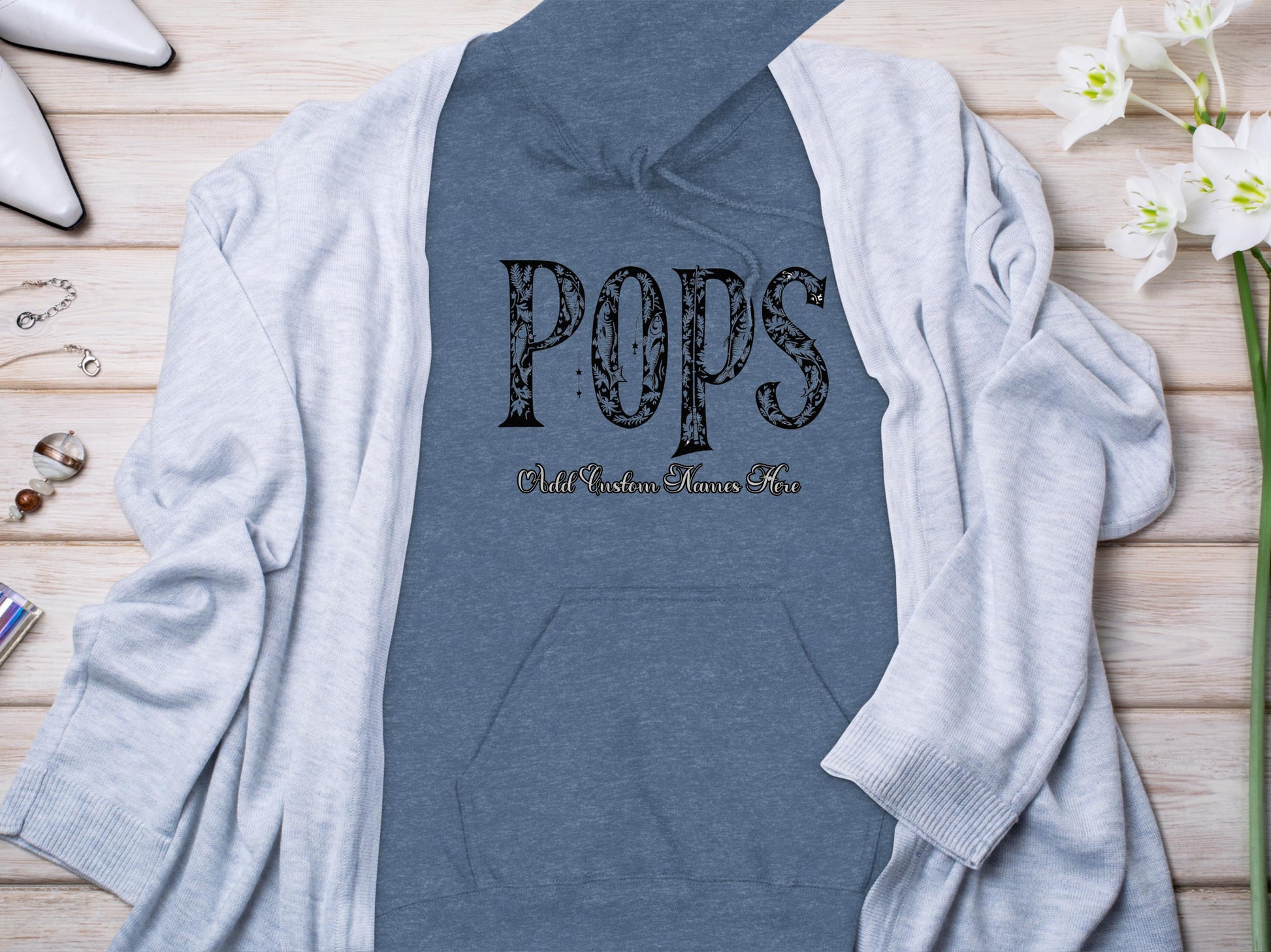 Bold Pops Text Designed Hoodie Product