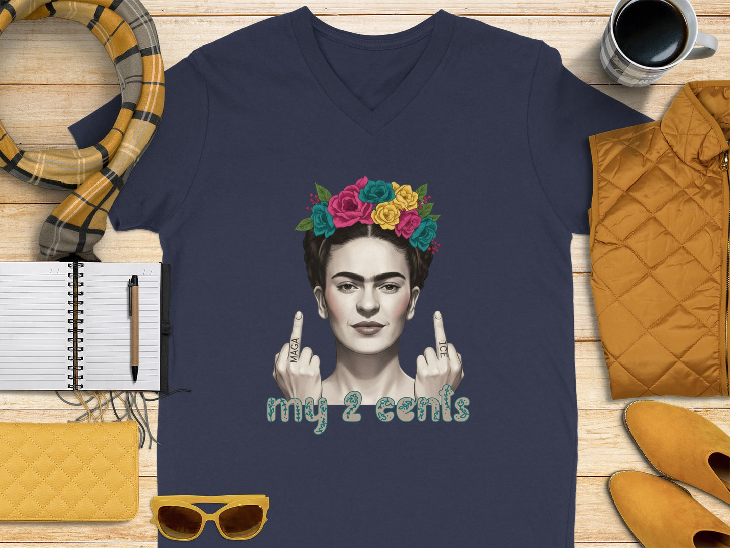 My 2 Cents Graphic Art Print V-Neck product