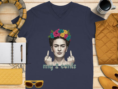 My 2 Cents Graphic Art Print V-Neck product