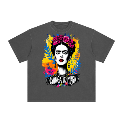 Frida Kahlo Chinga Tu Maga Enzyme Washed T-Shirt
