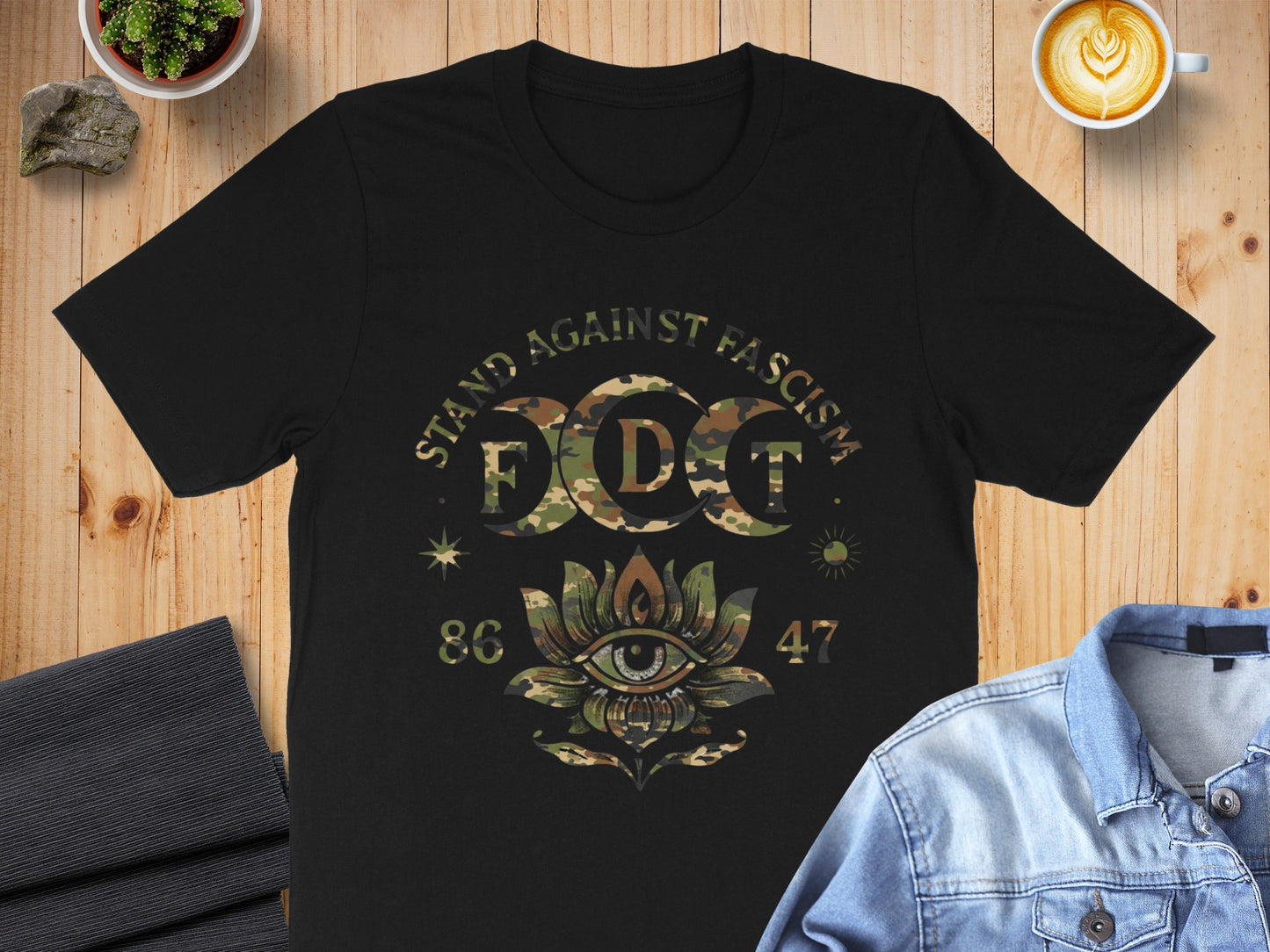 Stand Against Fascism FDT Eye Graphic T-Shirt product type