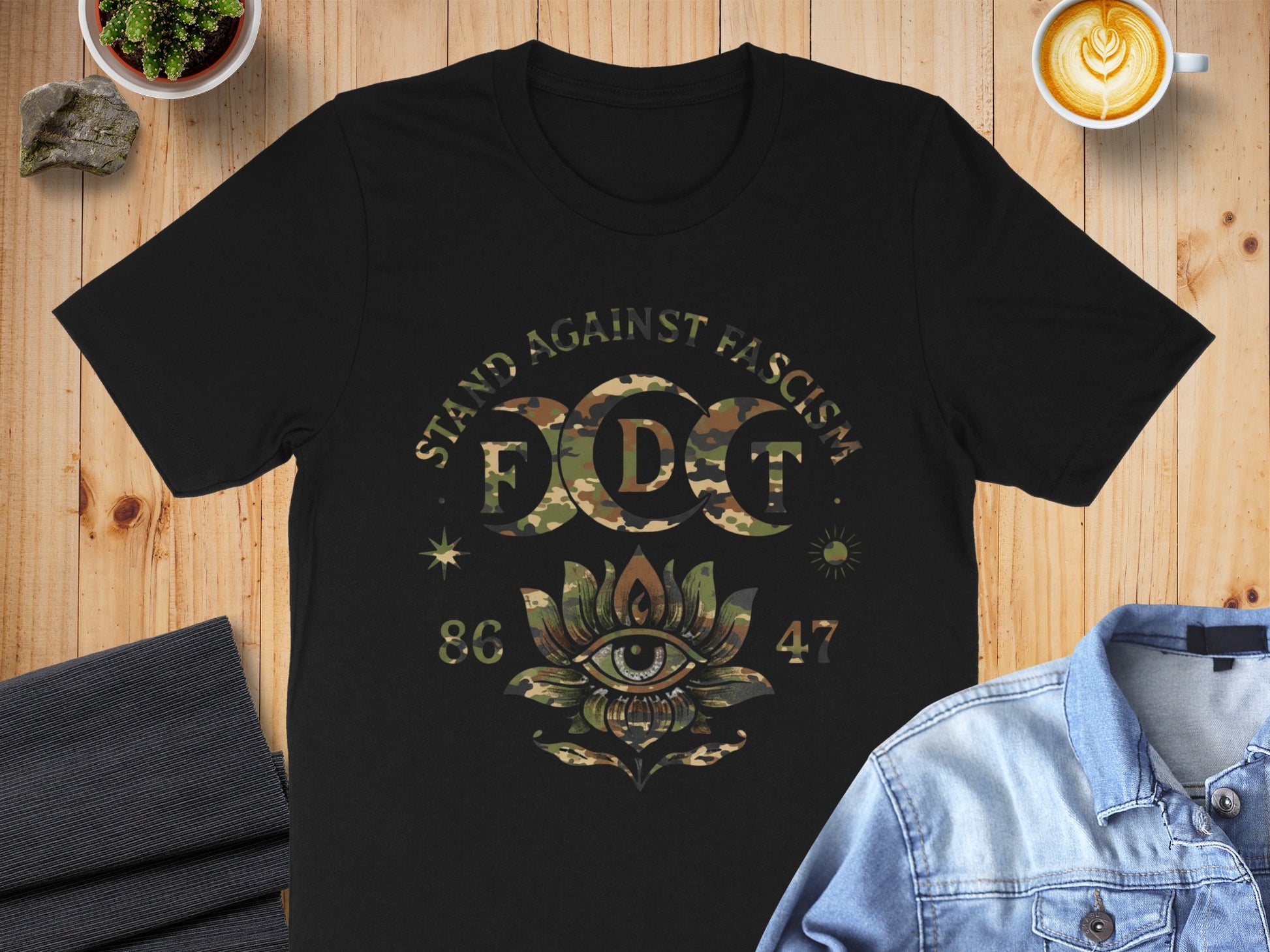 Stand Against Fascism FDT Eye Graphic T-Shirt product type