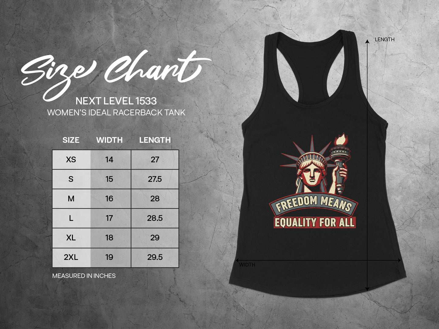 Freedom Means Equality for All Graphic Tank