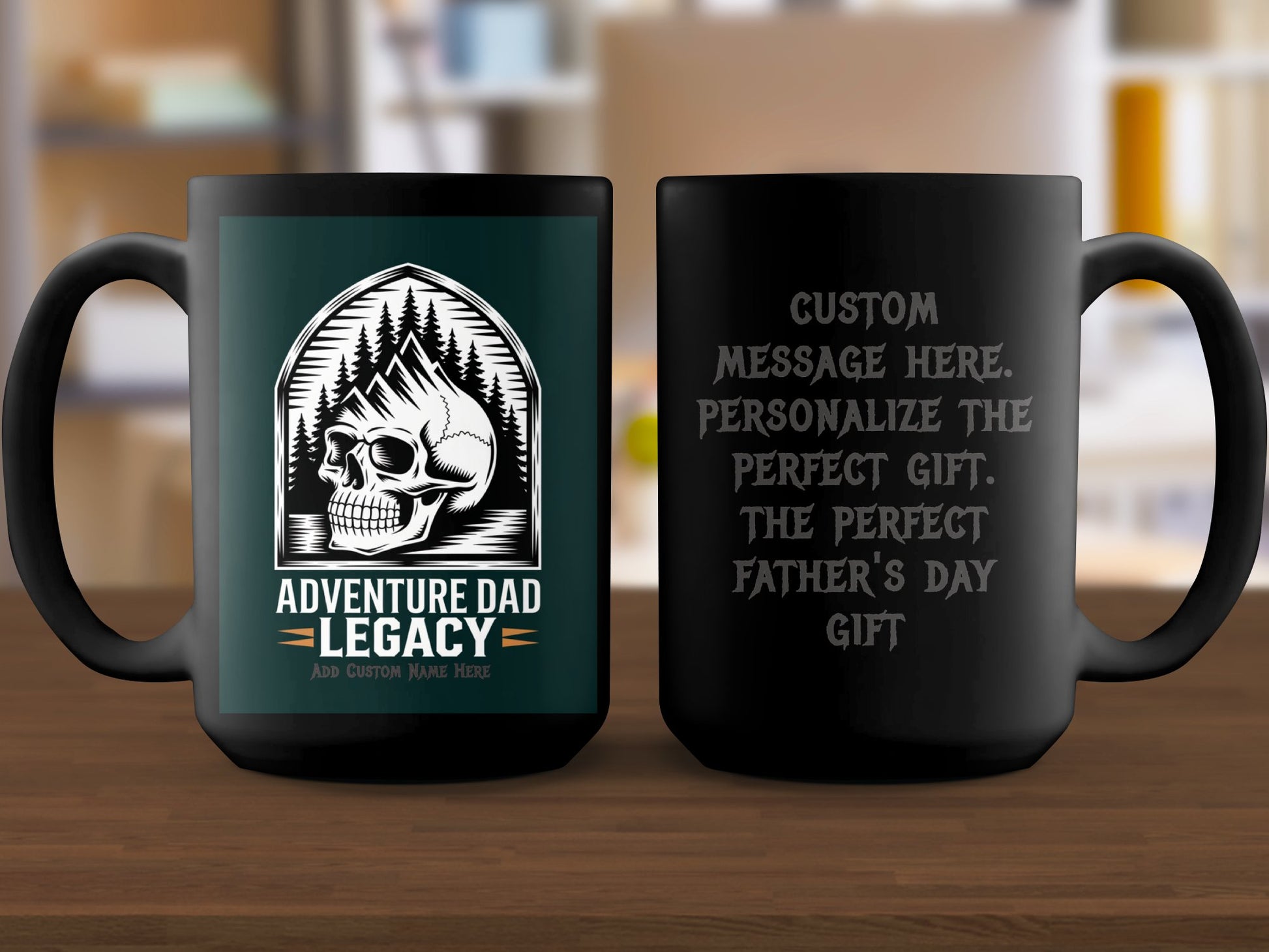 Adventure Dad Legacy Skull Custom Father's Day Mug product